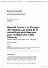 Research paper thumbnail of Crombet, H. (2018), « Raphaël BARONI, Les Rouages de l’intrigue. Les outils de la narratologie postclassique pour l’analyse des textes littéraires », Questions de communication, n° 33, p. 399-401.