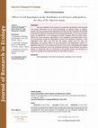 Research paper thumbnail of Effects of soil degradation on the distribution of soil macro-arthropods in the daya of the Algerian steppe