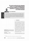 Research paper thumbnail of El secreto profesional del abogado frente a la responsabilidad penal de la persona jurídica en la legislación española y el Tribunal de Justicia de la Unión Europea