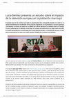 Research paper thumbnail of Reseña en: Ceregido Pérez, A.(2013). La recepción transnacional de la televisión en los proyectos migratorios. Un estudio de caso en poblaciones marroquíes