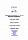 Research paper thumbnail of Engaging Men and Boys in Gender Equality Programming (syllabus)