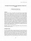 Research paper thumbnail of Developing Web-based English Learning Applications: Principles and Practice