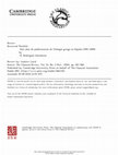 Research paper thumbnail of H. Somolinos Rodríguez, Diez años de publicaciones de filología griega en España (1991-2000)