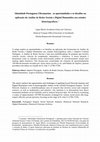 Research paper thumbnail of A.Bloch, D. Vasques Fiho, M. Bojanowski: Identidade Portuguesa Ultramarina - as oportunidades e os desafios na aplicação da Análise de Redes Sociais e Digital Humanities aos estudos historiográficos