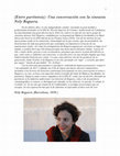 Research paper thumbnail of «(Entre paréntesis): Una conversación con la cineasta Nely Reguera», The Gynocine Project, Barbara Zecchi, ed. www.gynocine.com