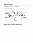 Research paper thumbnail of What is a Microcontroller? Microcontroller System Difference between Microcontroller and Microprocessor