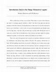 Research paper thumbnail of Back to the Things Themselves! (again)