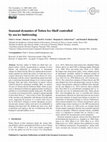 Research paper thumbnail of Seasonal dynamics of Totten Ice Shelf controlled by sea ice buttressing