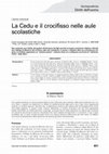 Research paper thumbnail of La Cedu e il crocifisso nelle aule scolastiche