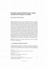 Research paper thumbnail of Emerging Language Political Agency Among Estonian Native Speakers in Finland