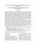 Research paper thumbnail of ANALISIS FAKTOR-FAKTOR YANG MEMPENGARUHI KINERJA PELABUHAN