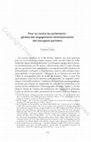 Research paper thumbnail of Laurence Croq, « Pour ou contre les parlements : genèse des engagements révolutionnaires des bourgeois parisiens »