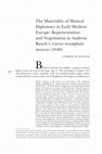 Research paper thumbnail of The Materiality of Musical Diplomacy in Early Modern Europe: Representation and Negotiation in Andreas Rauch's Currus triumphalis musicus (1648)