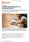 Research paper thumbnail of Graffiti Bombing in U.S. National Parks: Or Vandalism, Rock Art, and Banksy