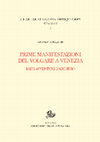 Research paper thumbnail of Prime manifestazioni del volgare a Venezia