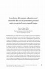 Research paper thumbnail of Los efectos del contexto educativo en el desarrollo del uso del pronombre personal sujeto en español como segunda lengua