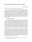 Research paper thumbnail of Notas para la discusión sobre manipulación genética en humanos (2017)