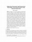 Research paper thumbnail of Refugee Status Determination Legal Framework and Human Rights: Constructing the Productive Other within the Frontier Justice