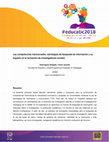 Research paper thumbnail of Las competencias transversales: estrategias de búsqueda de información y su impacto en la formación de investigadores noveles