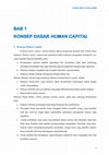 Research paper thumbnail of BAB 1 KONSEP DASAR HUMAN CAPITAL