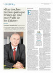 Research paper thumbnail of ENTREVISTA SOBRE FRANCO EN DIARIO "ABC" 21 OCTUBRE 2018