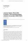 Research paper thumbnail of Compte-rendu de Joanne Vajda, Paris Ville Lumière. Une transformation urbaine et sociale (1855-1937), Paris, L'Harmattan, coll. « Histoire de Paris », 2015