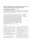 Research paper thumbnail of Different Periodicities of Some Haematological Parameters in Exercise-Loaded Athletic Horses and Sedentary Horses