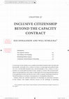 Research paper thumbnail of Inclusive Citizenship beyond the Capacity Contract (2017)