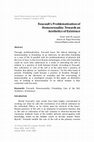 Research paper thumbnail of Foucault’s Problematization of Homosexuality towards an Aesthetics of Existence