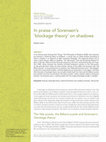 Research paper thumbnail of In praise of Sorensen's 'blockage theory' on shadows