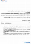 Research paper thumbnail of Mole Equations Moles and Masses