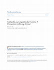 Research paper thumbnail of Culturally and Linguistically Humble: A Preparation for Living Abroad