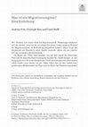 Research paper thumbnail of Was ist ein Migrationsregime? Eine Einleitung