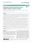 Research paper thumbnail of Hytrosavirus genetic diversity and eco- regional spread in Glossina species