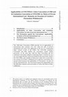 Research paper thumbnail of Applicability of UNCITRAL's Sales Convention of 1980 and its Limitation Convention of 1974/1980 via 'Rules of Private International Law': Remarks on Occasion of Czechia's Declaration Withdrawals