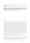 Research paper thumbnail of ARCHITECTURE DIPLOMA PROJECTS - A MODEL OR A COMPETITION. FROM CRITIC TO ARCHITECTURE - RESULTS AND SYNTHESIS IN ARCHITECTURAL DESIGN