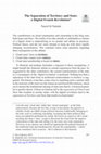 Research paper thumbnail of The Separation of Territory and State: a Digital French Revolution