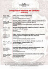 Research paper thumbnail of Coloquios de Historia del Derecho 2018-2019 - Universidad Autónoma de Madrid (org. Laura Beck, Julia Solla)