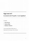 Research paper thumbnail of Oggi come ieri? La memoria del 25 aprile e i suoi significati