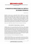 Research paper thumbnail of O desenvolvimentismo na crítica de Mário Pedrosa