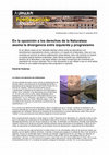 Research paper thumbnail of Oposicion a los Derechos Naturaleza  y la Divergencia Izquierda Progresismo en Perú