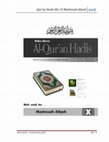 Research paper thumbnail of QURDIS _ Al Qur'an & Hadis untuk Kelas 10. SMA/SMK/MA/MAK