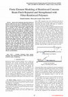 Research paper thumbnail of Finite element modeling of reinforced concrete beam patch repaired and strengthened with fiber reinforced polymers