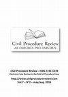 Research paper thumbnail of Civil Procedure Review, v. 7, n. 2, 2016