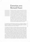 Research paper thumbnail of Entretien avec Bernard Faure