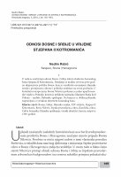 Research paper thumbnail of Odnosi Bosne i Srbije u vrijeme Stjepana II Kotromanića (The Relations between Bosnia and Serbia in the Time of Stjepan II Kotromanić)