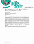 Research paper thumbnail of Perspectives théoriques pour une définition des études sur le genre, les sexualités et les normativités