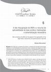 Research paper thumbnail of A não impugnação do IRDR e o recurso da aplicabilidade da tese jurídica: implicações
e sistematização necessária