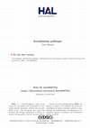 Research paper thumbnail of Socialisation politique