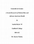 Research paper thumbnail of Genocide in Grams: A Social Research of Medical Bias and African American Health